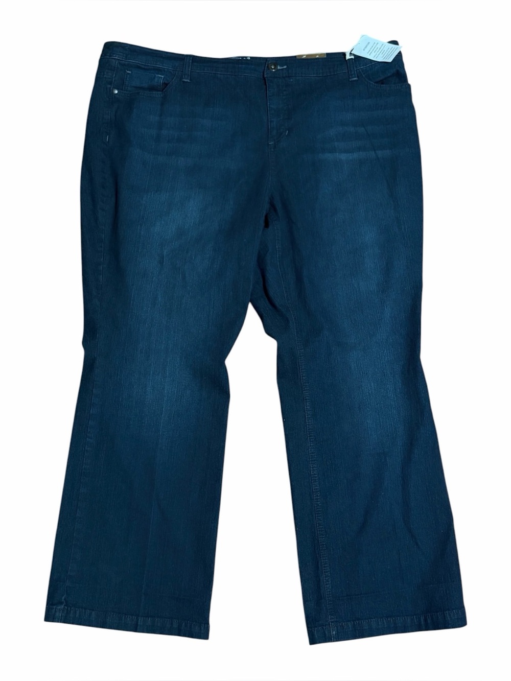 Sonoma Blue Denim Dark Blue Low-Rise Boot Cut Stretch Women’s Plus Size 24W NWT